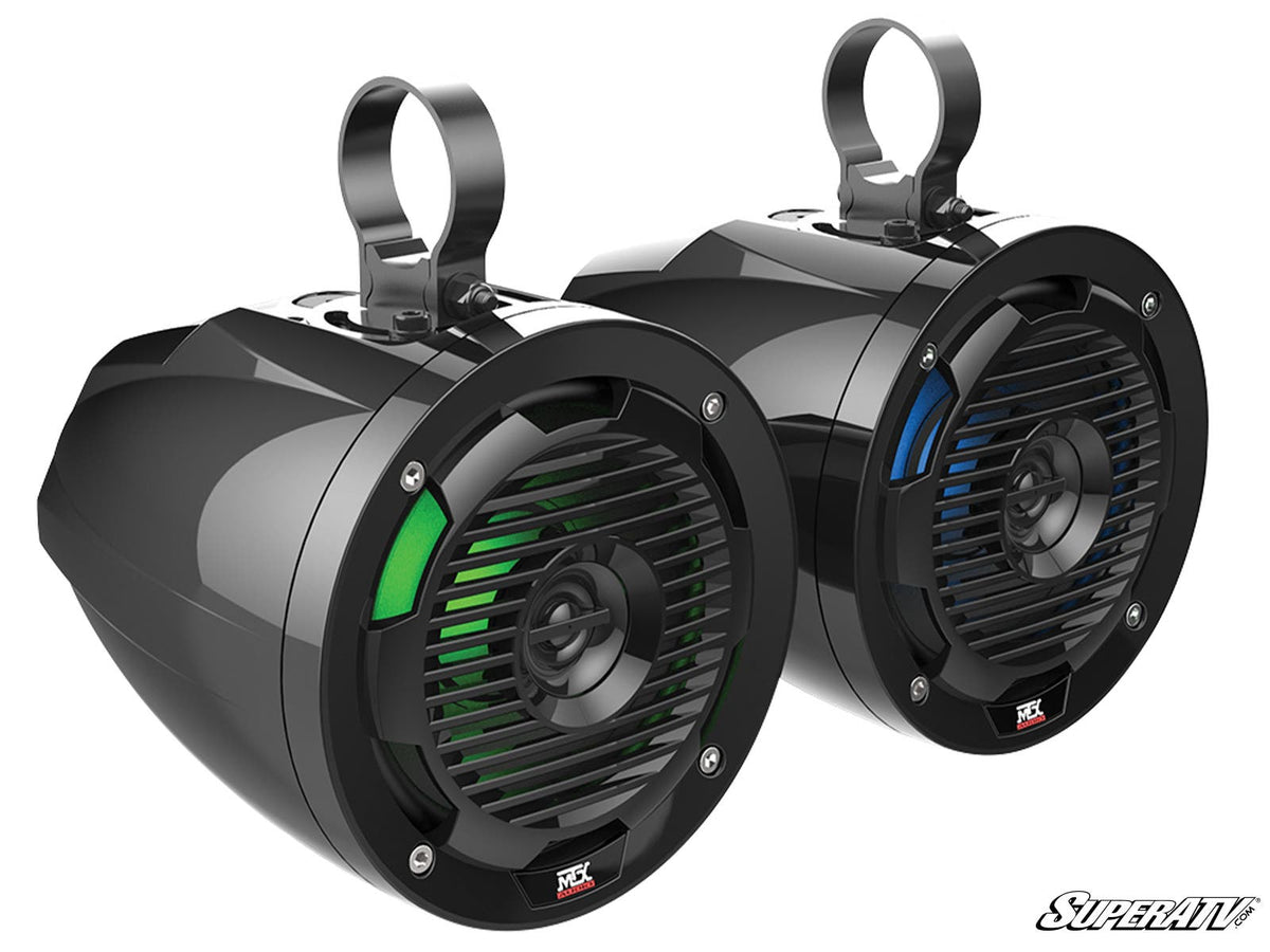 MTX MUD65PL 6.5" UTV Speakers with LED Lights for RZR Pro R and RZR Pro R 4 and RZR Pro S and RZR Pro S 4 and RZR Pro XP and RZR Pro XP 4 and RZR RS1 and RZR S 1000 and RZR S 800 and RZR S 900 and RZR S4 1000 and RZR Trail 900 and RZR Trail S 900 and RZR Trail S 1000 and RZR Turbo R and RZR Turbo R 4 and RZR XP and RZR XP 4 and RZR XP 1000 and RZR XP 4 1000 and RZR XP 4 900 and RZR XP Turbo and RZR XP 4 Turbo and RZR XP Turbo S and RZR XP 4 Turbo S and RZR XP S and RZR XP 900 and RZR 4 800 and RZR 4 900 and