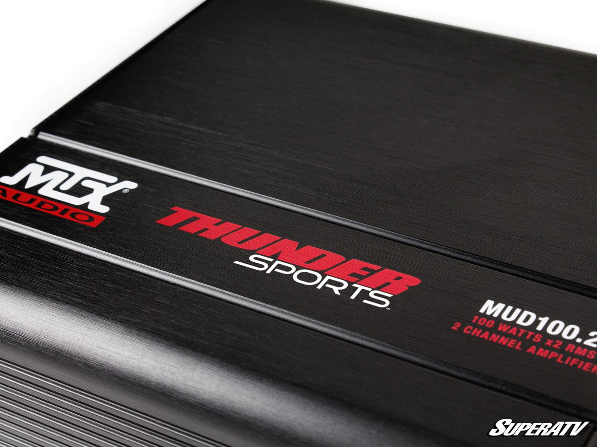 MTX MUD100-2 UTV Amplifier for RZR Pro R and RZR Pro R 4 and RZR Pro S and RZR Pro S 4 and RZR Pro XP and RZR Pro XP 4 and RZR RS1 and RZR S 1000 and RZR S 800 and RZR S 900 and RZR S4 1000 and RZR Trail 900 and RZR Trail S 900 and RZR Trail S 1000 and RZR Turbo R and RZR Turbo R 4 and RZR XP and RZR XP 4 and RZR XP 1000 and RZR XP 4 1000 and RZR XP 4 900 and RZR XP Turbo and RZR XP 4 Turbo and RZR XP Turbo S and RZR XP 4 Turbo S and RZR XP S and RZR XP 900 and RZR 4 800 and RZR 4 900 and RZR 570 and RZR 80