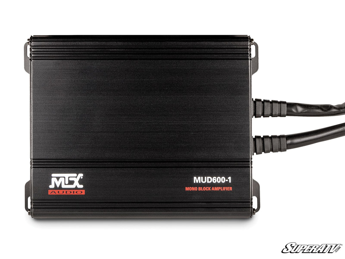 MTX MUD600-1 UTV Subwoofer Amplifier for RZR Pro R and RZR Pro R 4 and RZR Pro S and RZR Pro S 4 and RZR Pro XP and RZR Pro XP 4 and RZR RS1 and RZR S 1000 and RZR S 800 and RZR S 900 and RZR S4 1000 and RZR Trail 900 and RZR Trail S 900 and RZR Trail S 1000 and RZR Turbo R and RZR Turbo R 4 and RZR XP and RZR XP 4 and RZR XP 1000 and RZR XP 4 1000 and RZR XP 4 900 and RZR XP Turbo and RZR XP 4 Turbo and RZR XP Turbo S and RZR XP 4 Turbo S and RZR XP S and RZR XP 900 and RZR 4 800 and RZR 4 900 and RZR 570 