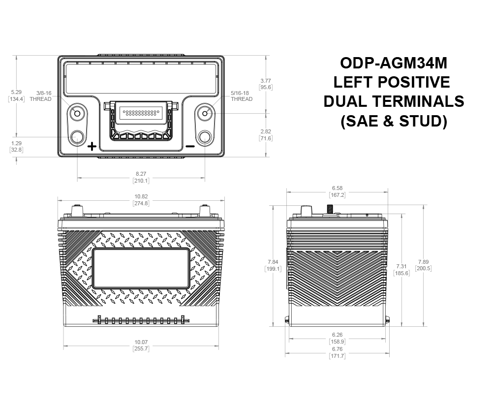 ODP-AGM34M | Odyssey battery and electrical product - image 2