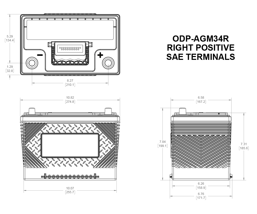 ODP-AGM34R | Odyssey battery and electrical product - image 2