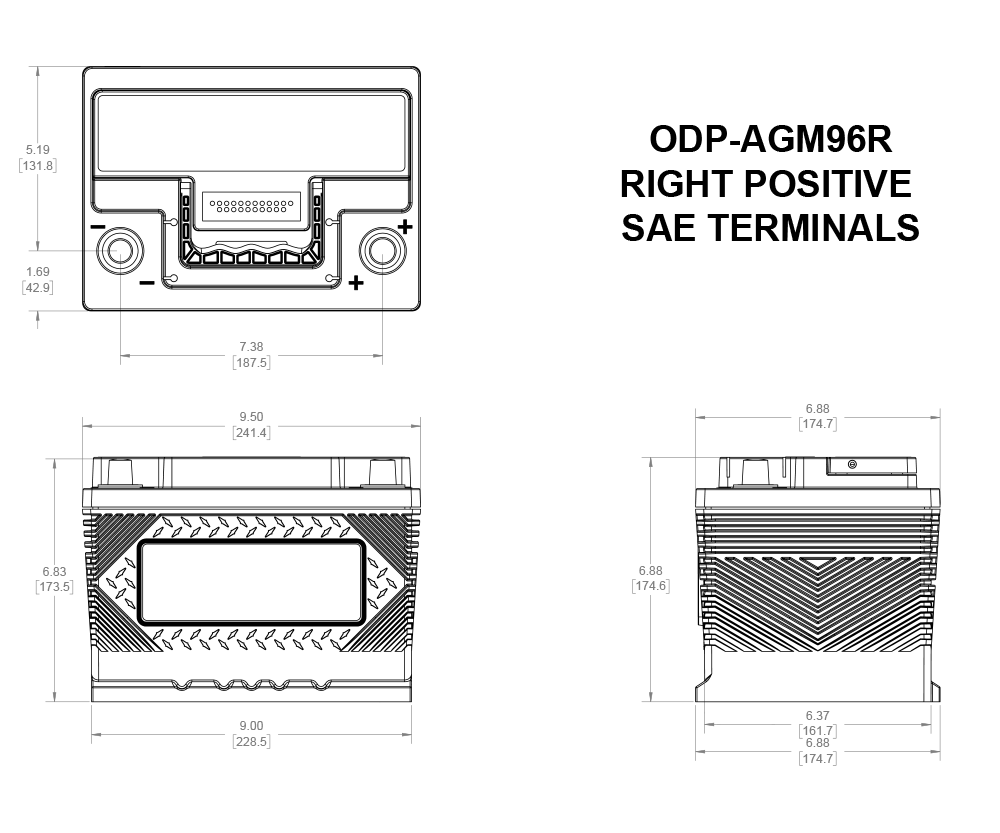 ODP-AGM96R | Odyssey battery and electrical product - image 2