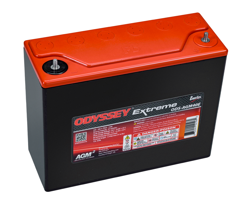 ODS-AGM40E | Odyssey battery and electrical product