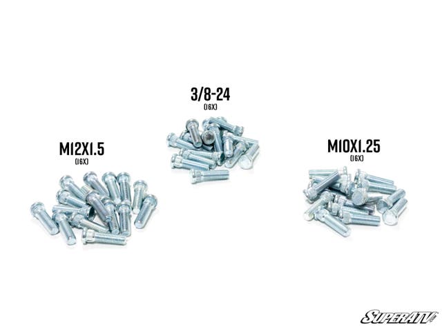 Replacement GDP Portal Wheel Stud Kit for RZR Pro R and RZR Pro R 4 and RZR Pro XP and RZR Pro XP 4 and RZR RS1 and RZR S 1000 and RZR S 800 and RZR S 900 and RZR S4 1000 and RZR Trail 900 and RZR Trail S 900 and RZR Trail S 1000 and RZR Turbo R and RZR Turbo R 4 and RZR XP 1000 and RZR XP 4 1000 and RZR XP 4 900 and RZR XP Turbo and RZR XP 4 Turbo and RZR XP Turbo S and RZR XP 4 Turbo S and RZR XP 900 and RZR 4 800 and RZR 4 900 and RZR 570 and RZR 800 and RZR 900 and Maverick X3 and Commander
