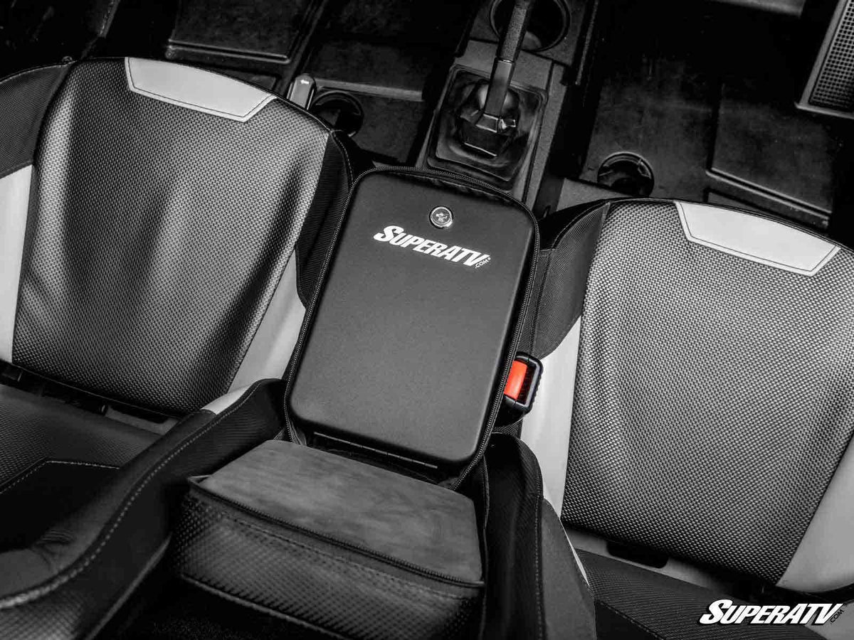 Polaris RZR Armrest Gun Safe for RZR S 1000 and RZR S 900 and RZR Trail 900 and RZR Trail S 900 and RZR Trail S 1000 and RZR XP 1000 and RZR XP 4 1000 and RZR XP Turbo and RZR XP 4 Turbo and RZR XP Turbo S and RZR XP 4 Turbo S and RZR 4 900 and RZR 900