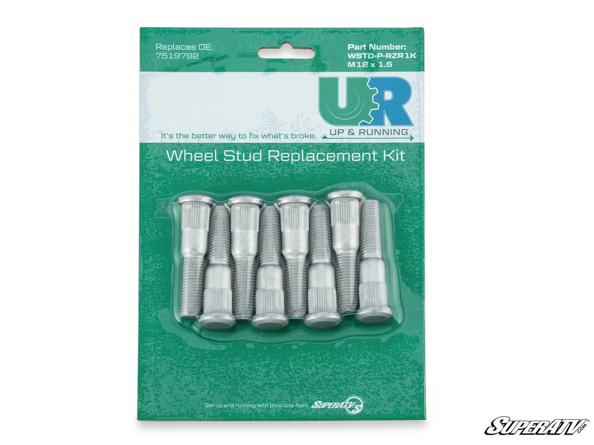 Up & Running Polaris RZR Wheel Studs for RZR Pro XP and RZR Pro XP 4 and RZR RS1 and RZR S 1000 and RZR S 800 and RZR S 900 and RZR S4 1000 and RZR Trail 900 and RZR Trail S 900 and RZR Trail S 1000 and RZR XP 1000 and RZR XP 4 1000 and RZR XP 4 900 and RZR XP Turbo and RZR XP 4 Turbo and RZR XP Turbo S and RZR XP 4 Turbo S and RZR XP 900 and RZR 4 800 and RZR 4 900 and RZR 570 and RZR 800 and RZR 900