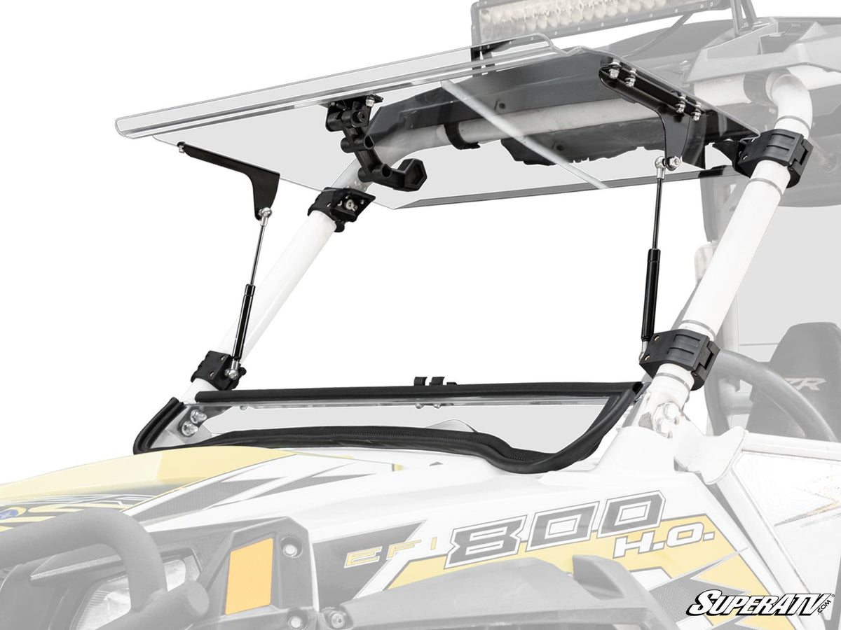 Polaris RZR Scratch Resistant Flip Windshield for RZR S 800 and RZR XP 4 900 and RZR XP 900 and RZR 4 800 and RZR 570 and RZR 800