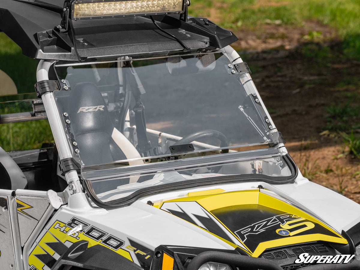 Polaris RZR Scratch Resistant Flip Windshield for RZR S 800 and RZR XP 4 900 and RZR XP 900 and RZR 4 800 and RZR 570 and RZR 800