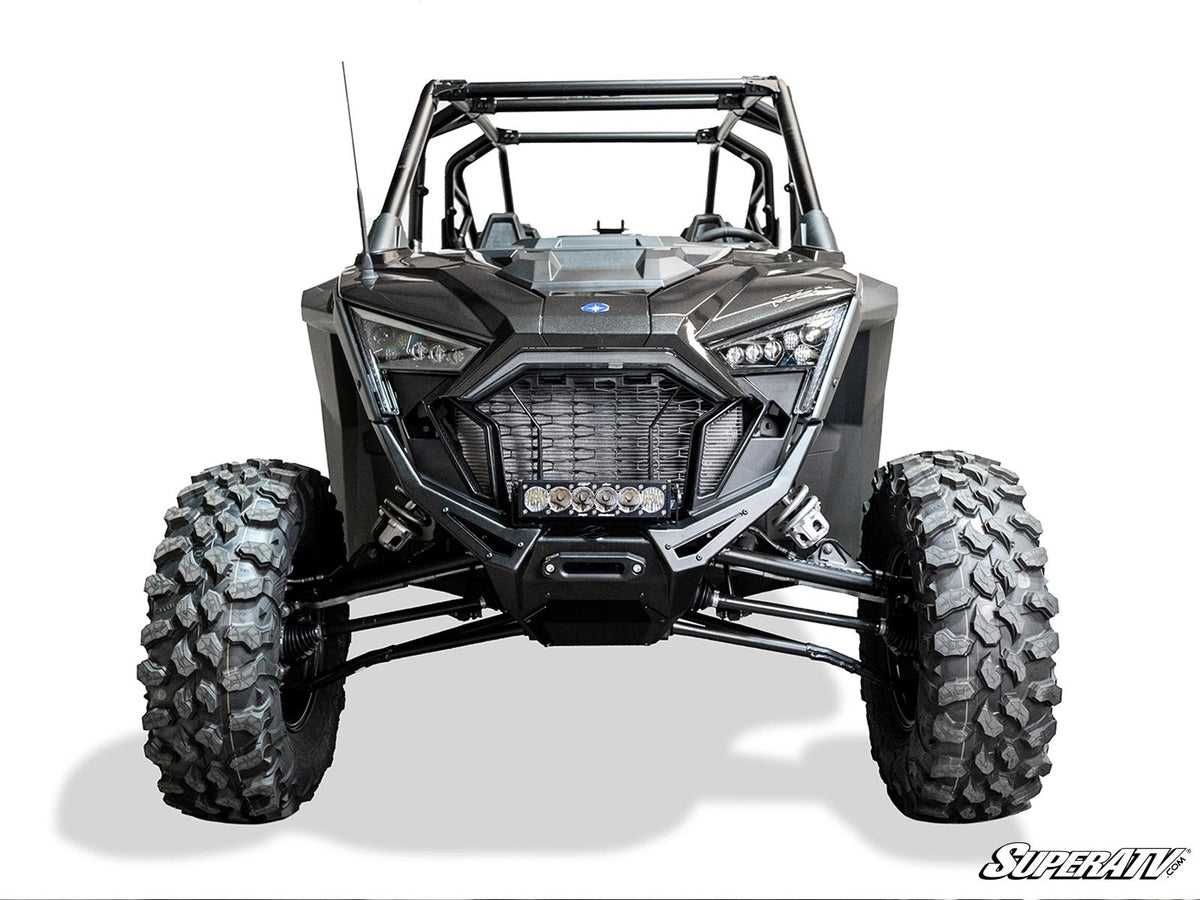 Elektric Offroad Polaris RZR Turbo R Volt Front Winch Bumper—Hammer Black Finish for RZR Turbo R and RZR Turbo R 4