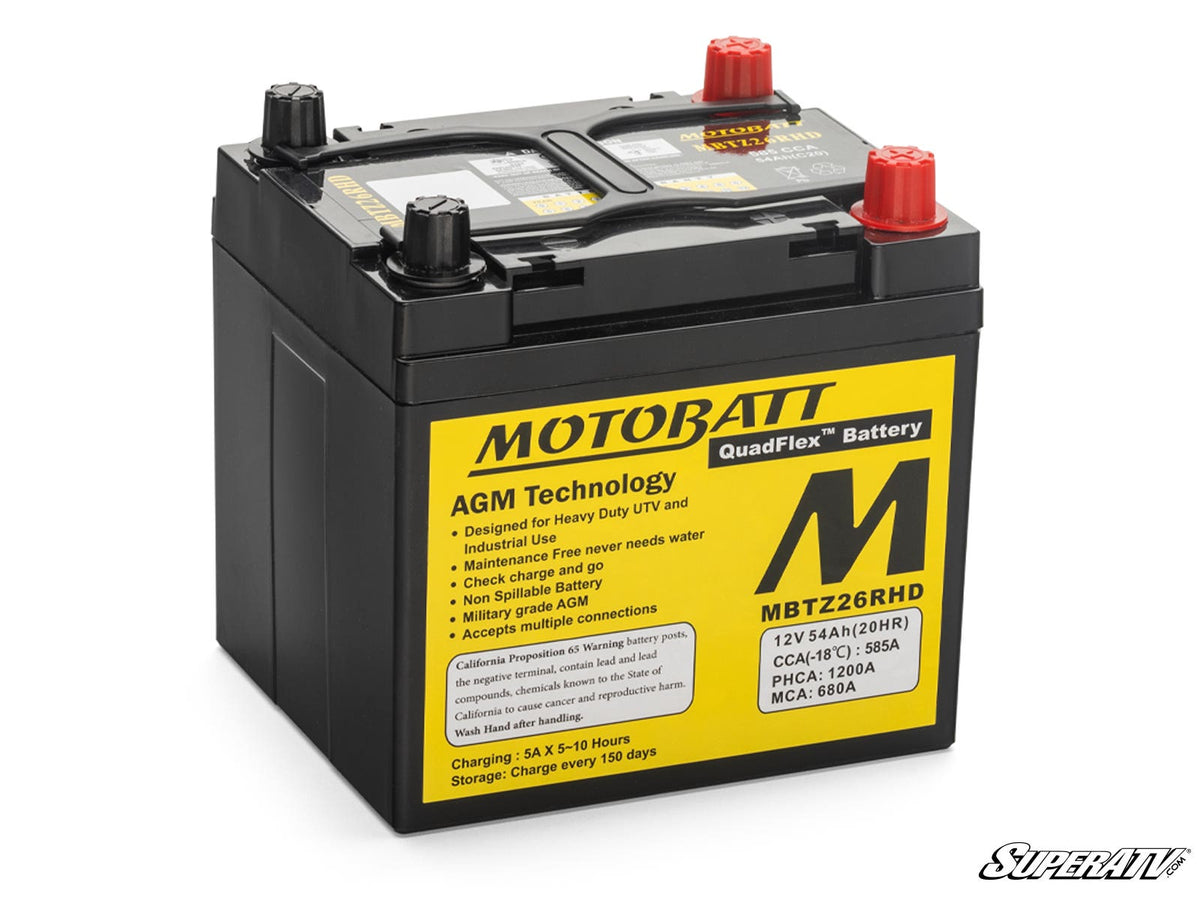 Polaris RZR Motobatt Battery Replacement for RZR Pro R and RZR Pro R 4 and RZR Pro XP and RZR Pro XP 4 and RZR RS1 and RZR S 1000 and RZR S 800 and RZR S 900 and RZR S4 1000 and RZR Trail 900 and RZR Trail S 900 and RZR Trail S 1000 and RZR Turbo R and RZR Turbo R 4 and RZR XP and RZR XP 4 and RZR XP 1000 and RZR XP 4 1000 and RZR XP 4 900 and RZR XP Turbo and RZR XP 4 Turbo and RZR XP Turbo S and RZR XP 4 Turbo S and RZR XP 900 and RZR 4 800 and RZR 4 900 and RZR 800 and RZR 900