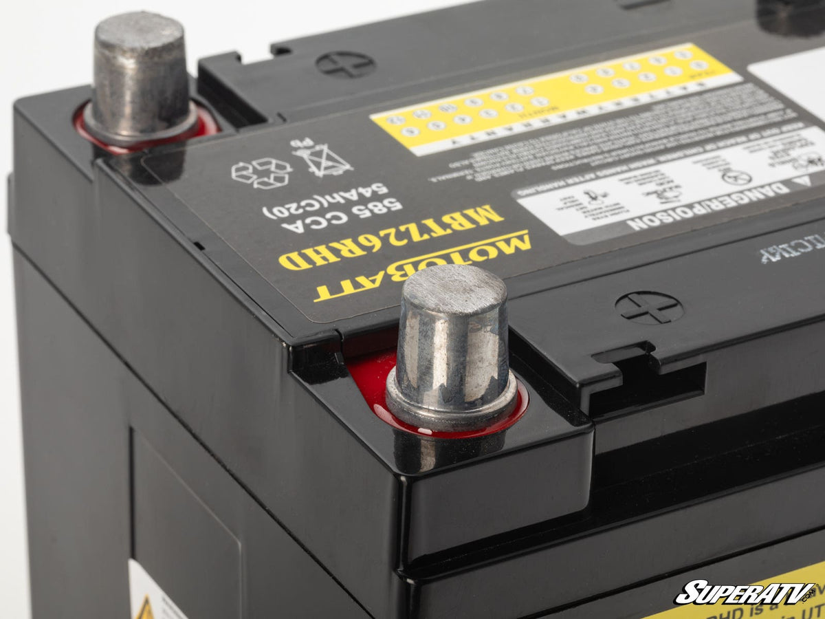 Polaris RZR Motobatt Battery Replacement for RZR Pro R and RZR Pro R 4 and RZR Pro XP and RZR Pro XP 4 and RZR RS1 and RZR S 1000 and RZR S 800 and RZR S 900 and RZR S4 1000 and RZR Trail 900 and RZR Trail S 900 and RZR Trail S 1000 and RZR Turbo R and RZR Turbo R 4 and RZR XP and RZR XP 4 and RZR XP 1000 and RZR XP 4 1000 and RZR XP 4 900 and RZR XP Turbo and RZR XP 4 Turbo and RZR XP Turbo S and RZR XP 4 Turbo S and RZR XP 900 and RZR 4 800 and RZR 4 900 and RZR 800 and RZR 900