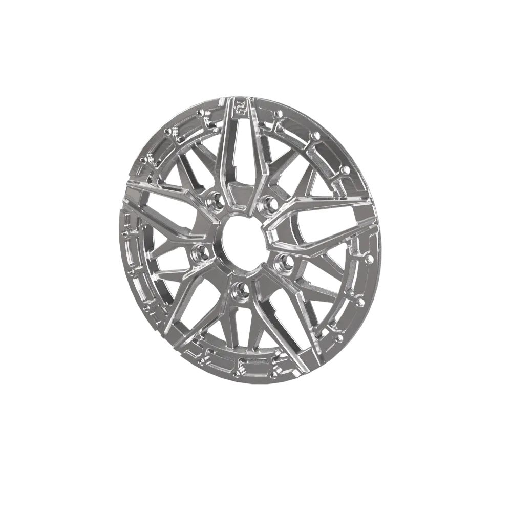 Price Designs GALAXY wheel center design detail - manufacturer rendering, back view