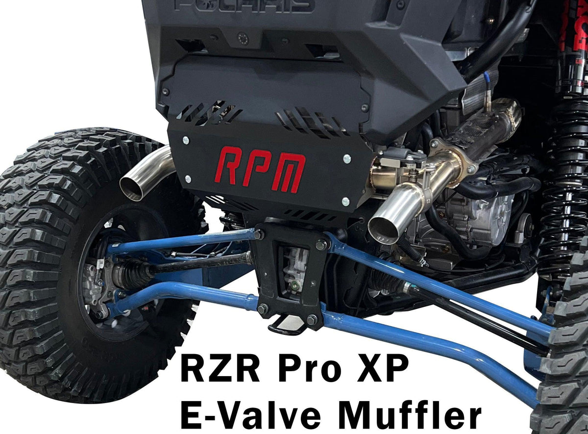 RPM RZR XPT and Pro XP E-Valve Muffler Colored Logo Back Plate — view 2