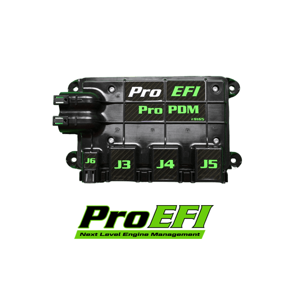 Car engine management module with Pro EFI branding on a white background