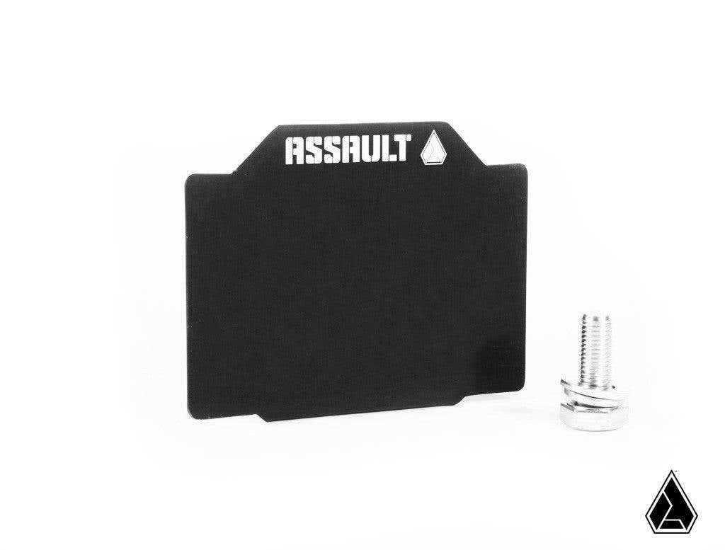 Assault Industries 4" x 3" UTV Registration Plate (Universal) for RZR Pro R and RZR Pro R 4 and RZR Pro S and RZR Pro S 4 and RZR Pro XP and RZR Pro XP 4 and RZR RS1 and RZR S 1000 and RZR S 800 and RZR S 900 and RZR S4 1000 and RZR Trail 900 and RZR Trail S 900 and RZR Trail S 1000 and RZR Turbo R and RZR Turbo R 4 and RZR XP and RZR XP 4 and RZR XP 1000 and RZR XP 4 1000 and RZR XP 4 900 and RZR XP Turbo and RZR XP 4 Turbo and RZR XP Turbo S and RZR XP 4 Turbo S and RZR XP S and RZR XP 900 and RZR 4 800 a