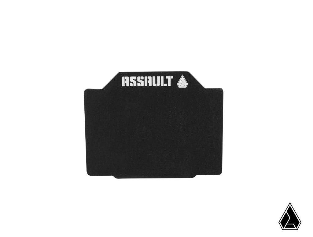 Assault Industries 4" x 3" UTV Registration Plate (Universal) for RZR Pro R and RZR Pro R 4 and RZR Pro S and RZR Pro S 4 and RZR Pro XP and RZR Pro XP 4 and RZR RS1 and RZR S 1000 and RZR S 800 and RZR S 900 and RZR S4 1000 and RZR Trail 900 and RZR Trail S 900 and RZR Trail S 1000 and RZR Turbo R and RZR Turbo R 4 and RZR XP and RZR XP 4 and RZR XP 1000 and RZR XP 4 1000 and RZR XP 4 900 and RZR XP Turbo and RZR XP 4 Turbo and RZR XP Turbo S and RZR XP 4 Turbo S and RZR XP S and RZR XP 900 and RZR 4 800 a
