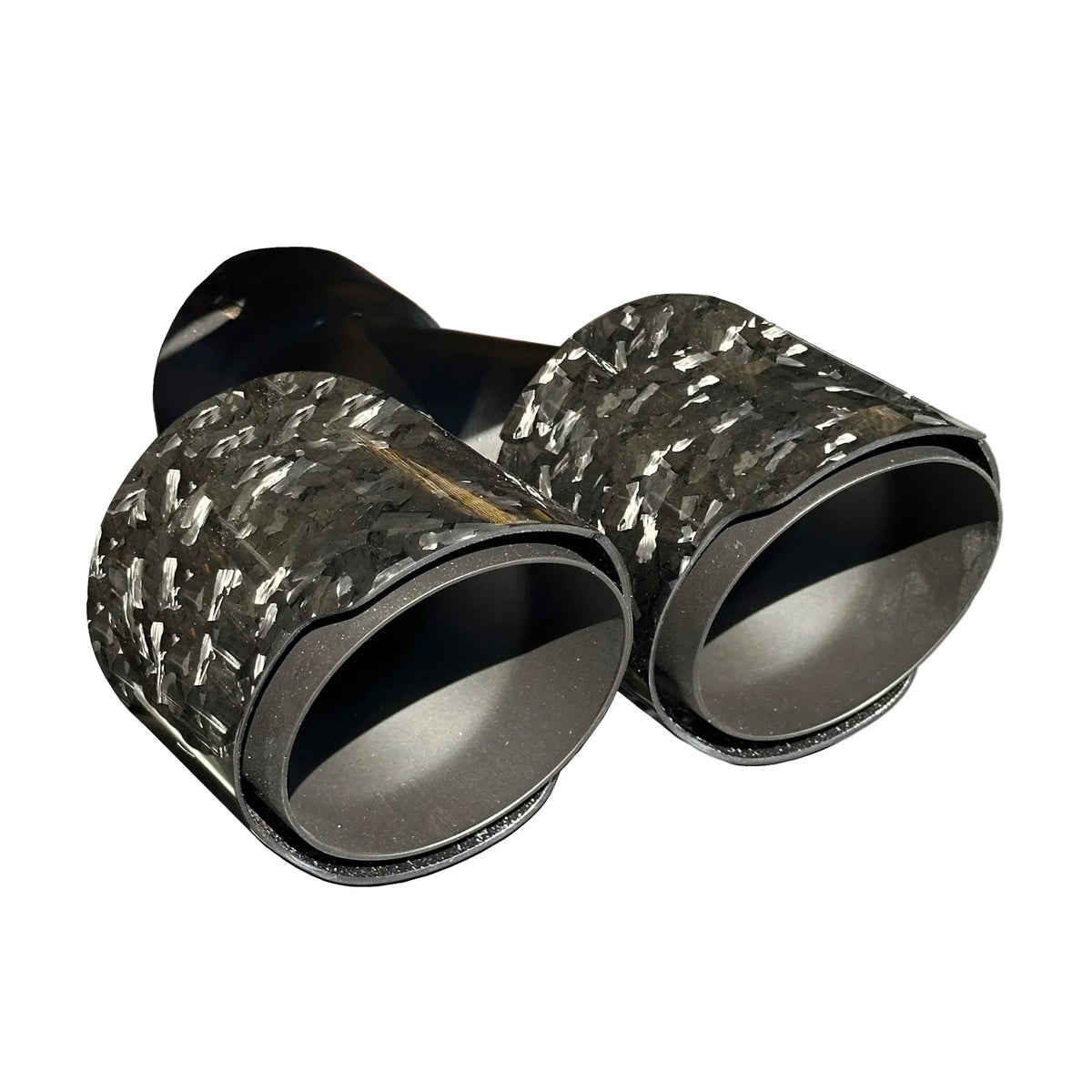 RPM Black exhaust tip with Gloss Forged Carbon cover for compatible RPM mufflers