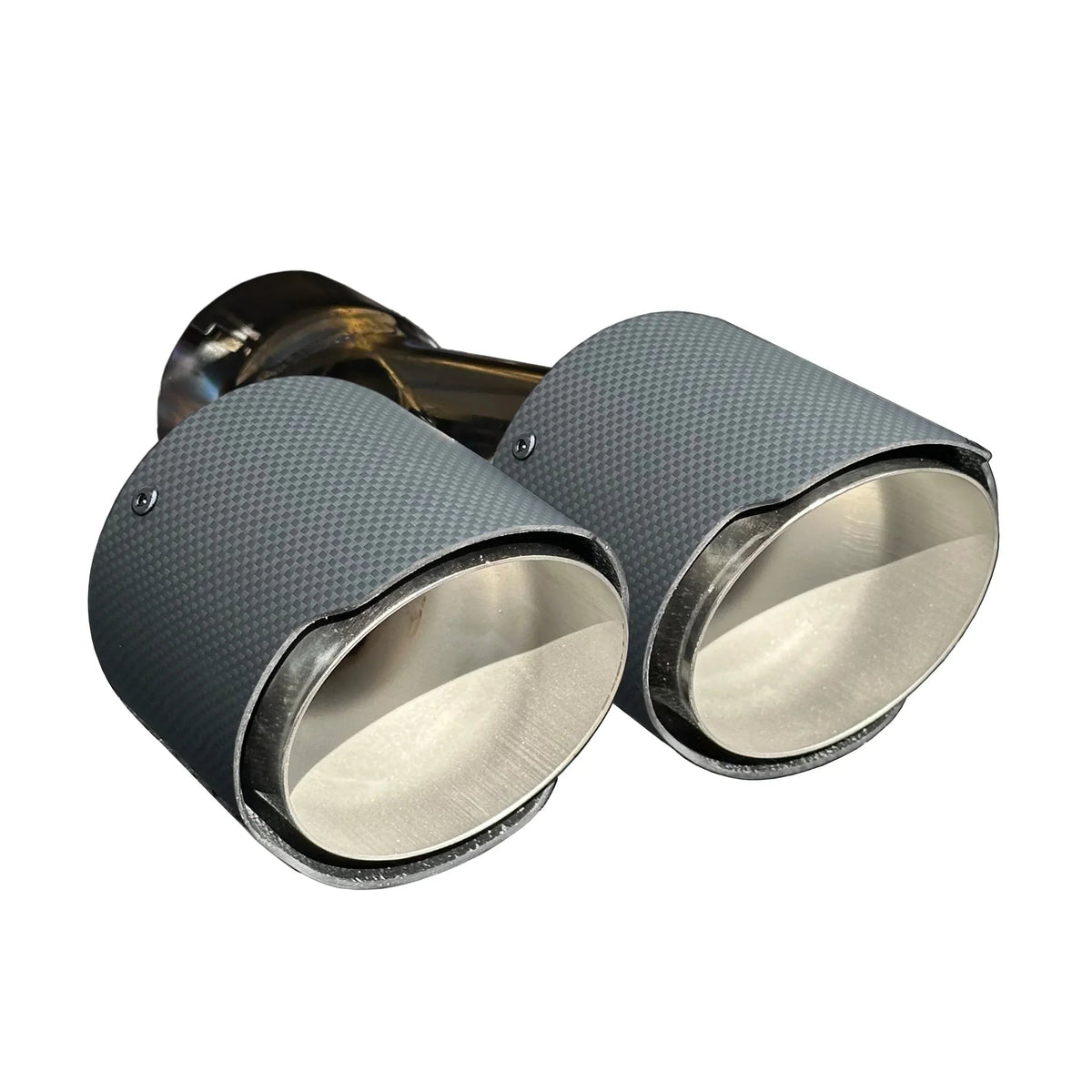 RPM Stainless exhaust tip with Matte Carbon cover for compatible RPM mufflers