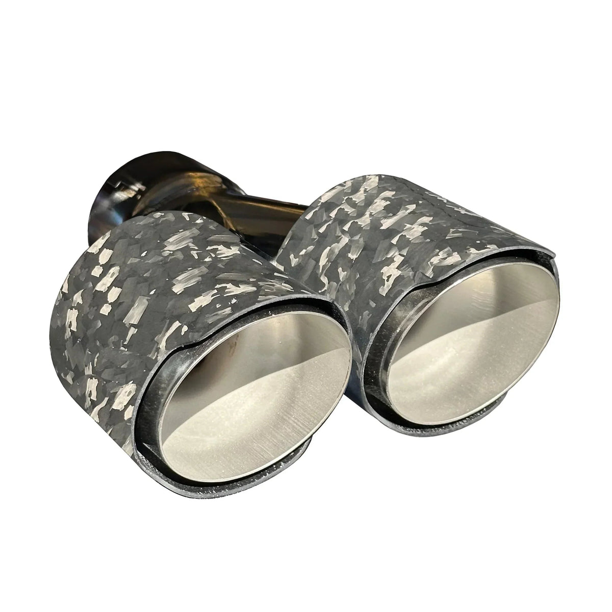 RPM Stainless exhaust tip with Matte Forged Carbon cover for compatible RPM mufflers