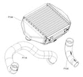 Manufacturer illustration of the intercooler upgrade kit.