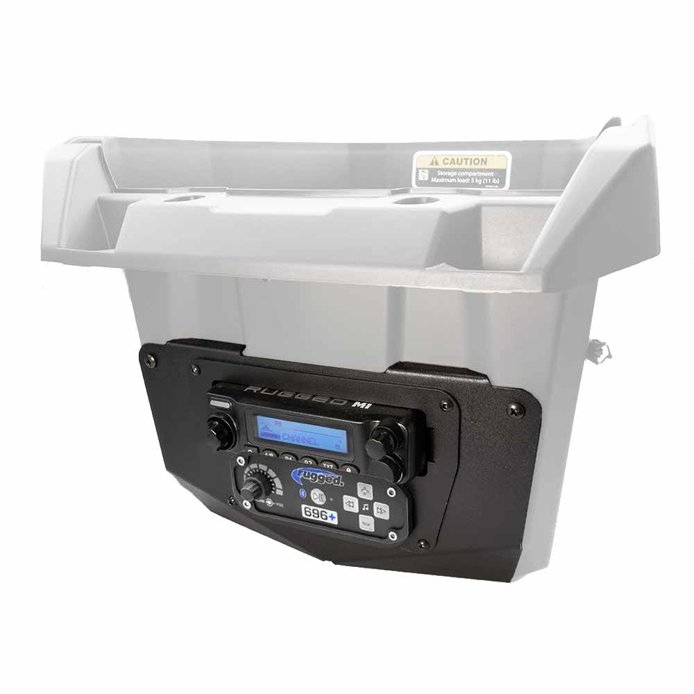 Can-Am Commander and Late Model Maverick Complete Communication Kit with Bluetooth Intercom and 2-Way Radio - Glove Box Mount - product image 2