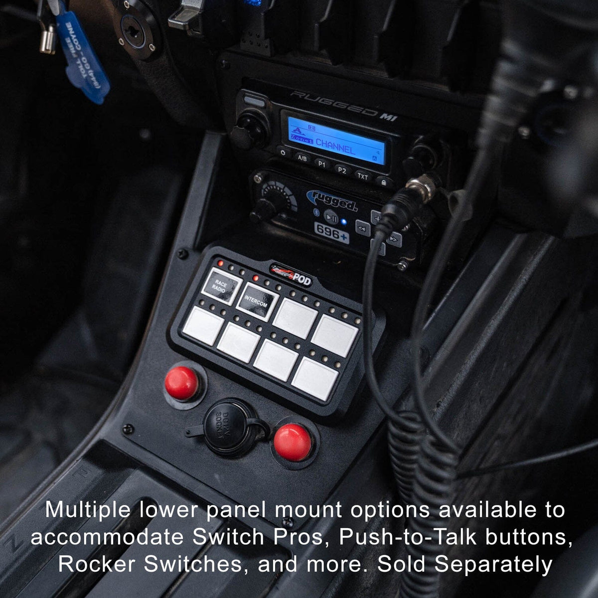 Polaris RZR PRO XP - Turbo R - Pro R - Complete Communication Kit with Bluetooth Intercom and 2-Way Radio - product image 2