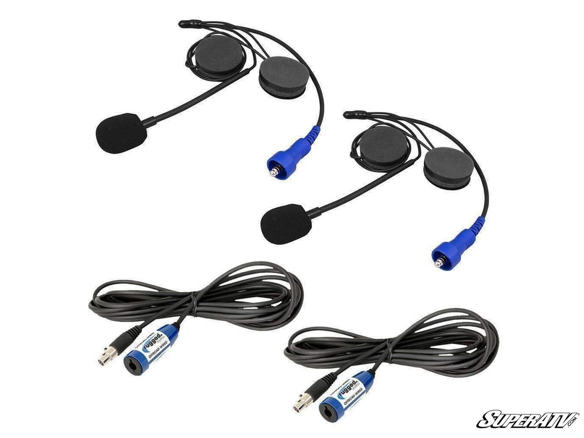 Rugged Radios RUGGED Wired / STX Stereo Helmet Kit with Alpha Audio Speakers and Mic for RZR Pro R and RZR Pro R 4 and RZR Pro S and RZR Pro S 4 and RZR Pro XP and RZR Pro XP 4 and RZR RS1 and RZR S 1000 and RZR S 800 and RZR S 900 and RZR S4 1000 and RZR Trail 900 and RZR Trail S 900 and RZR Trail S 1000 and RZR Turbo R and RZR Turbo R 4 and RZR XP and RZR XP 4 and RZR XP 1000 and RZR XP 4 1000 and RZR XP 4 900 and RZR XP Turbo and RZR XP 4 Turbo and RZR XP Turbo S and RZR XP 4 Turbo S and RZR XP S and RZR