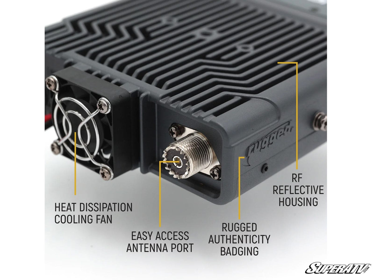 Rugged Radios Radio Kit Lite—Rambler G4 GMRS Band Mobile Radio with Antenna for RZR Pro R and RZR Pro R 4 and RZR Pro S and RZR Pro S 4 and RZR Pro XP and RZR Pro XP 4 and RZR RS1 and RZR S 1000 and RZR S 800 and RZR S 900 and RZR S4 1000 and RZR Trail 900 and RZR Trail S 900 and RZR Trail S 1000 and RZR Turbo R and RZR Turbo R 4 and RZR XP and RZR XP 4 and RZR XP 1000 and RZR XP 4 1000 and RZR XP 4 900 and RZR XP Turbo and RZR XP 4 Turbo and RZR XP Turbo S and RZR XP 4 Turbo S and RZR XP S and RZR XP 900 a