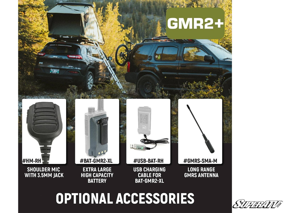 Rugged Radios Rugged GMR2 PLUS—GMRS and FRS Two-Way Handheld Radio for RZR Pro R and RZR Pro R 4 and RZR Pro S and RZR Pro S 4 and RZR Pro XP and RZR Pro XP 4 and RZR RS1 and RZR S 1000 and RZR S 800 and RZR S 900 and RZR S4 1000 and RZR Trail 900 and RZR Trail S 900 and RZR Trail S 1000 and RZR Turbo R and RZR Turbo R 4 and RZR XP and RZR XP 4 and RZR XP 1000 and RZR XP 4 1000 and RZR XP 4 900 and RZR XP Turbo and RZR XP 4 Turbo and RZR XP Turbo S and RZR XP 4 Turbo S and RZR XP S and RZR XP 900 and RZR 4 