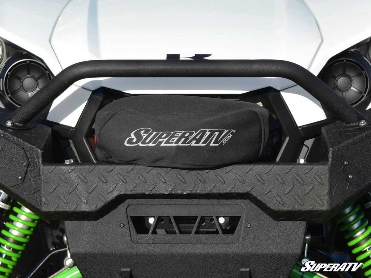 SuperATV Winch Cover for RZR Pro R and RZR Pro R 4 and RZR Pro S and RZR Pro S 4 and RZR Pro XP and RZR Pro XP 4 and RZR RS1 and RZR S 1000 and RZR S 800 and RZR S 900 and RZR S4 1000 and RZR Trail 900 and RZR Trail S 900 and RZR Trail S 1000 and RZR Turbo R and RZR Turbo R 4 and RZR XP and RZR XP 4 and RZR XP 1000 and RZR XP 4 1000 and RZR XP 4 900 and RZR XP Turbo and RZR XP 4 Turbo and RZR XP Turbo S and RZR XP 4 Turbo S and RZR XP S and RZR XP 900 and RZR 4 800 and RZR 4 900 and RZR 570 and RZR 800 and 