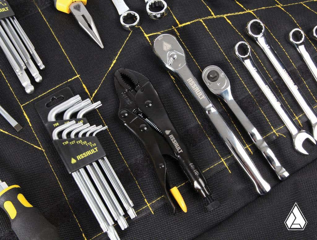 Assault Industries On-The-Go Tool Kit for RZR Pro R and RZR Pro R 4 and RZR Pro S and RZR Pro S 4 and RZR Pro XP and RZR Pro XP 4 and RZR RS1 and RZR S 1000 and RZR S 800 and RZR S 900 and RZR S4 1000 and RZR Trail 900 and RZR Trail S 900 and RZR Trail S 1000 and RZR Turbo R and RZR Turbo R 4 and RZR XP and RZR XP 4 and RZR XP 1000 and RZR XP 4 1000 and RZR XP 4 900 and RZR XP Turbo and RZR XP 4 Turbo and RZR XP Turbo S and RZR XP 4 Turbo S and RZR XP S and RZR XP 900 and RZR 4 800 and RZR 4 900 and RZR 570