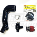Treal X3 silicone charge-tube kit with Turbosmart valve, filter and optional Outerwear cover