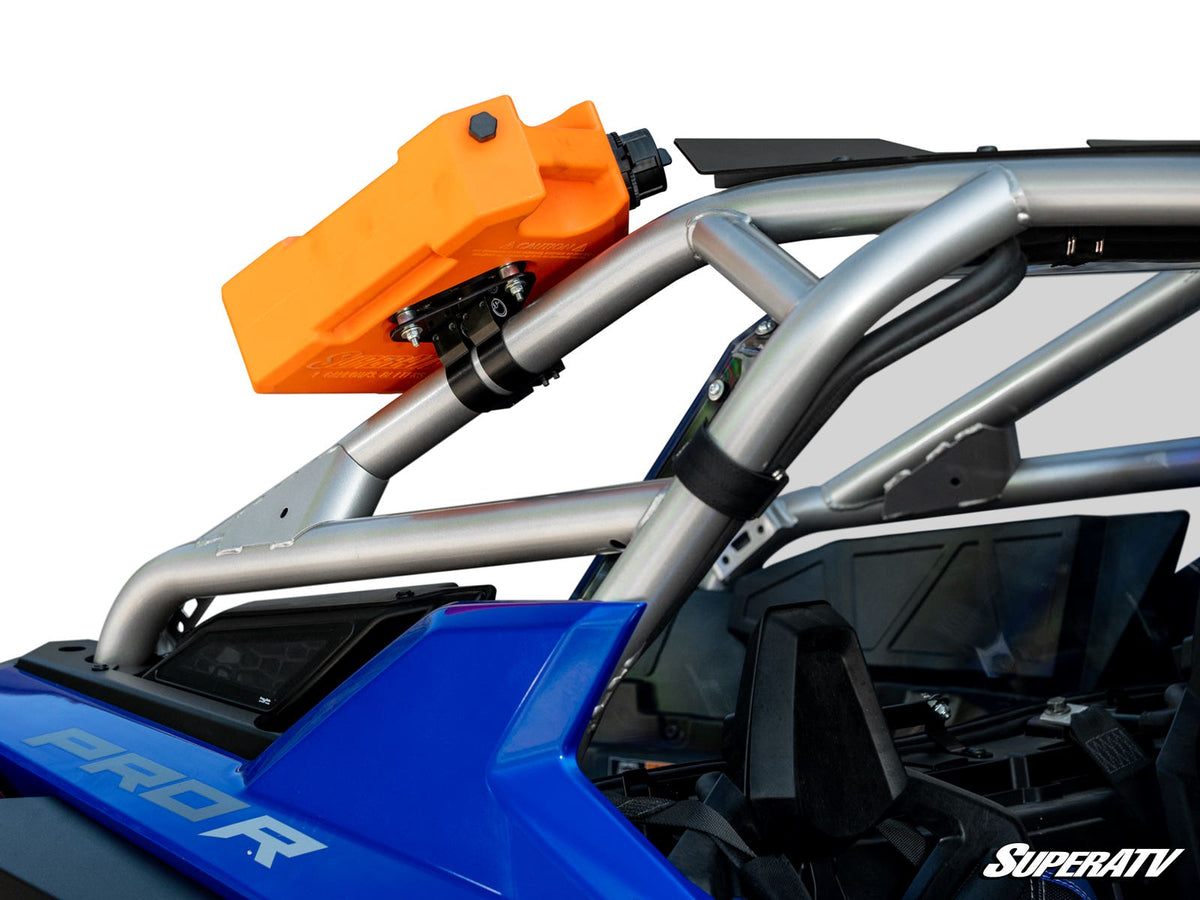 Universal Jerry Can Cage Mount for RZR Pro R and RZR Pro R 4 and RZR Pro S and RZR Pro S 4 and RZR Pro XP and RZR Pro XP 4 and RZR RS1 and RZR S 1000 and RZR S 800 and RZR S 900 and RZR S4 1000 and RZR Trail 900 and RZR Trail S 900 and RZR Trail S 1000 and RZR Turbo R and RZR Turbo R 4 and RZR XP and RZR XP 4 and RZR XP 1000 and RZR XP 4 1000 and RZR XP 4 900 and RZR XP Turbo and RZR XP 4 Turbo and RZR XP Turbo S and RZR XP 4 Turbo S and RZR XP S and RZR XP 900 and RZR 4 800 and RZR 4 900 and RZR 570 and RZ