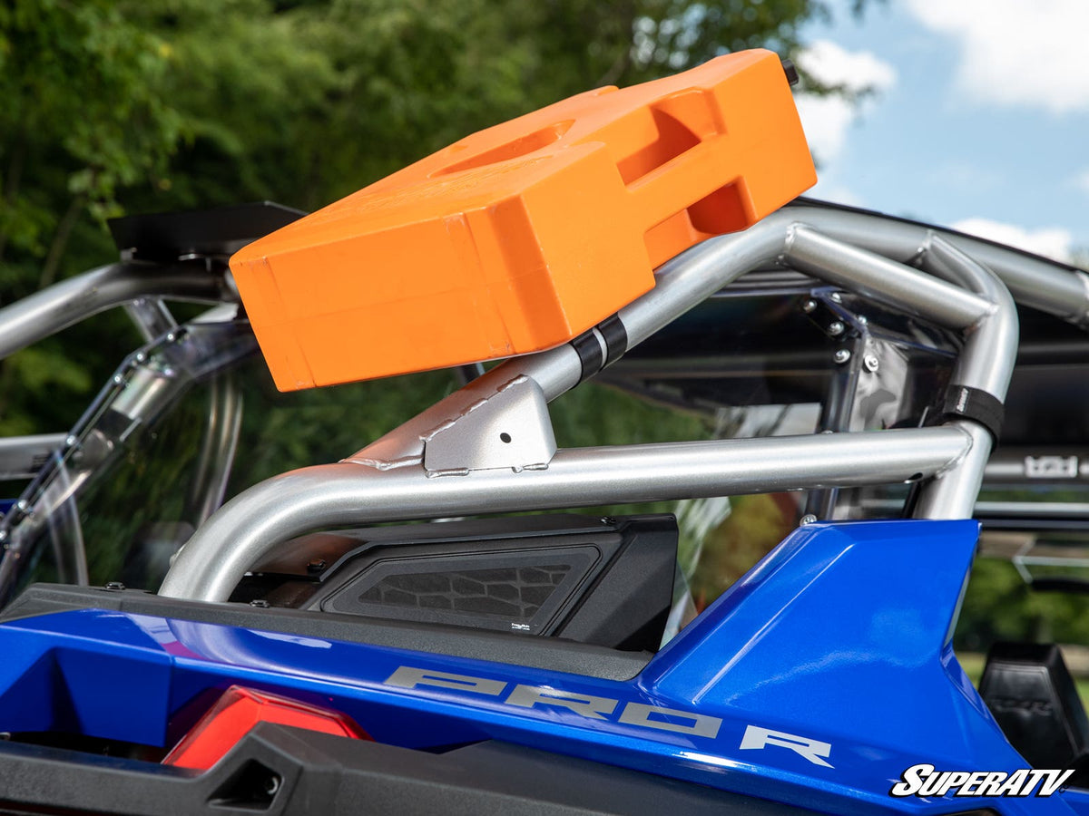 Universal Jerry Can Cage Mount for RZR Pro R and RZR Pro R 4 and RZR Pro S and RZR Pro S 4 and RZR Pro XP and RZR Pro XP 4 and RZR RS1 and RZR S 1000 and RZR S 800 and RZR S 900 and RZR S4 1000 and RZR Trail 900 and RZR Trail S 900 and RZR Trail S 1000 and RZR Turbo R and RZR Turbo R 4 and RZR XP and RZR XP 4 and RZR XP 1000 and RZR XP 4 1000 and RZR XP 4 900 and RZR XP Turbo and RZR XP 4 Turbo and RZR XP Turbo S and RZR XP 4 Turbo S and RZR XP S and RZR XP 900 and RZR 4 800 and RZR 4 900 and RZR 570 and RZ