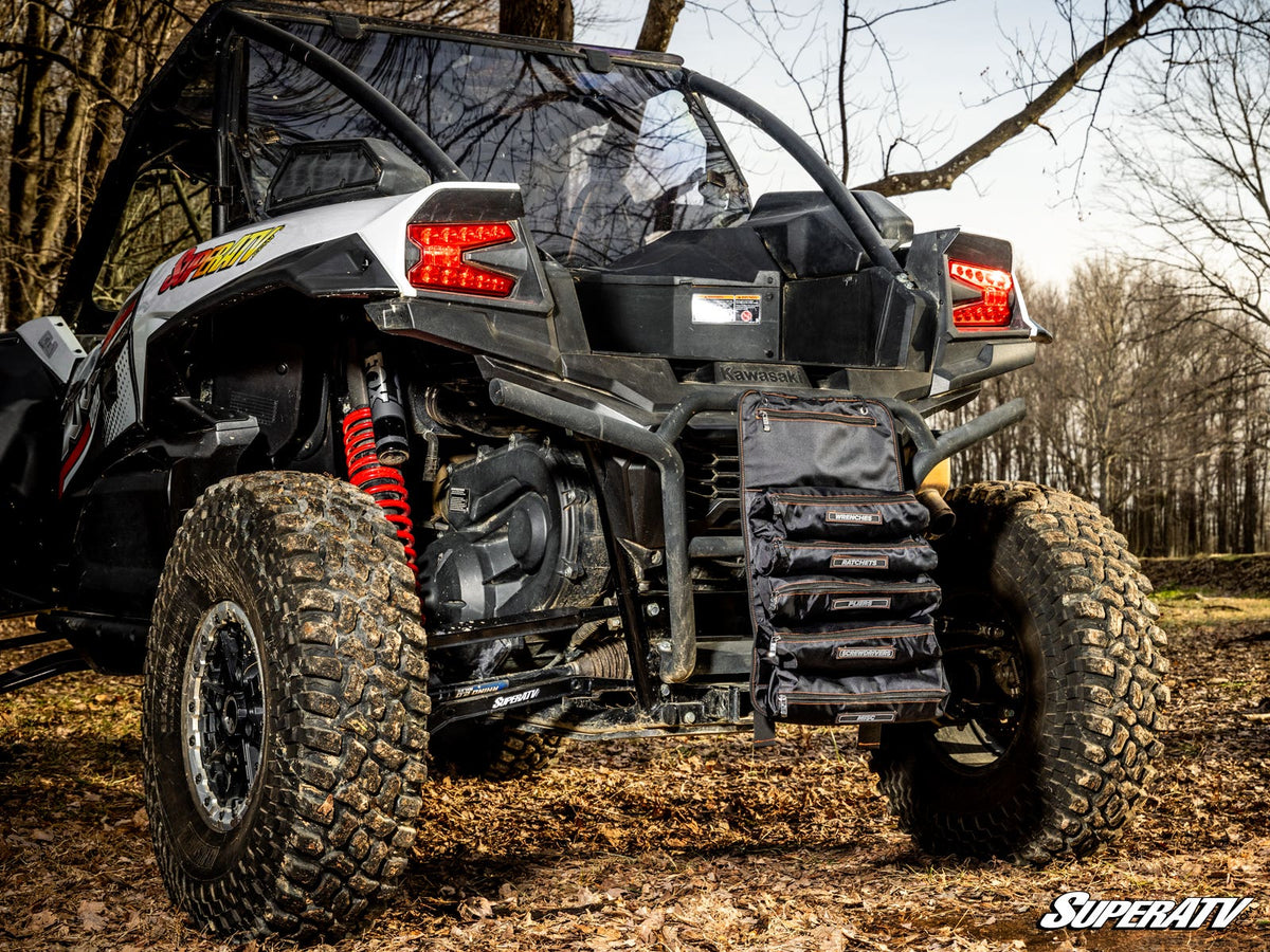 Pouch Roll-Up Tool Bag for RZR Pro R and RZR Pro R 4 and RZR Pro S and RZR Pro S 4 and RZR Pro XP and RZR Pro XP 4 and RZR RS1 and RZR S 1000 and RZR S 800 and RZR S 900 and RZR S4 1000 and RZR Trail 900 and RZR Trail S 900 and RZR Trail S 1000 and RZR Turbo R and RZR Turbo R 4 and RZR XP and RZR XP 4 and RZR XP 1000 and RZR XP 4 1000 and RZR XP 4 900 and RZR XP Turbo and RZR XP Turbo S and RZR XP 4 Turbo S and RZR XP S and RZR XP 900 and RZR 4 800 and RZR 4 900 and RZR 570 and RZR 800 and RZR 900 and RZR 1