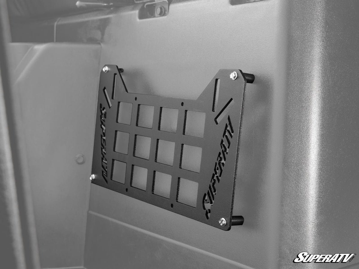 Universal Rigid Molle Panel for RZR Pro R and RZR Pro R 4 and RZR Pro S and RZR Pro S 4 and RZR Pro XP and RZR Pro XP 4 and RZR RS1 and RZR S 1000 and RZR S 800 and RZR S 900 and RZR S4 1000 and RZR Trail 900 and RZR Trail S 900 and RZR Trail S 1000 and RZR Turbo R and RZR Turbo R 4 and RZR XP and RZR XP 4 and RZR XP 1000 and RZR XP 4 1000 and RZR XP 4 900 and RZR XP Turbo and RZR XP 4 Turbo and RZR XP Turbo S and RZR XP 4 Turbo S and RZR XP S and RZR XP 900 and RZR 4 800 and RZR 4 900 and RZR 570 and RZR 8