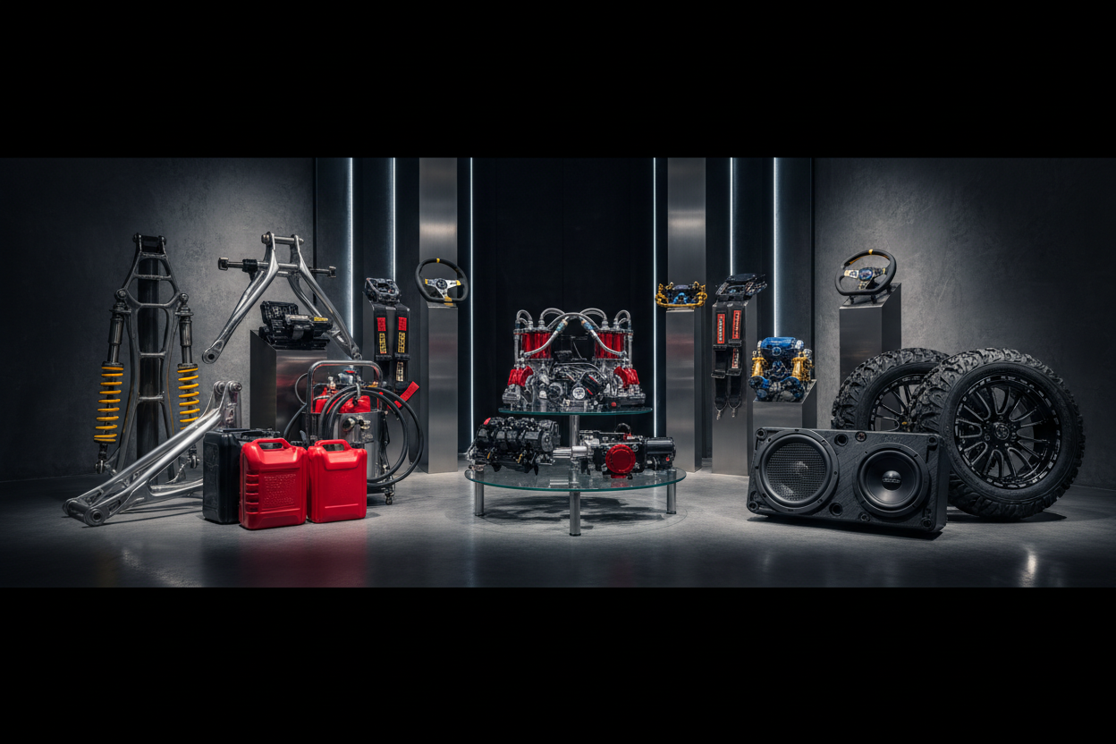 utv performance parts suppliers and brands. Packard Performance, ProEFI, DRT Motorsports, SuperATV, Ignite Racing Fuel, Sandcraft Motorsports, SSV Works