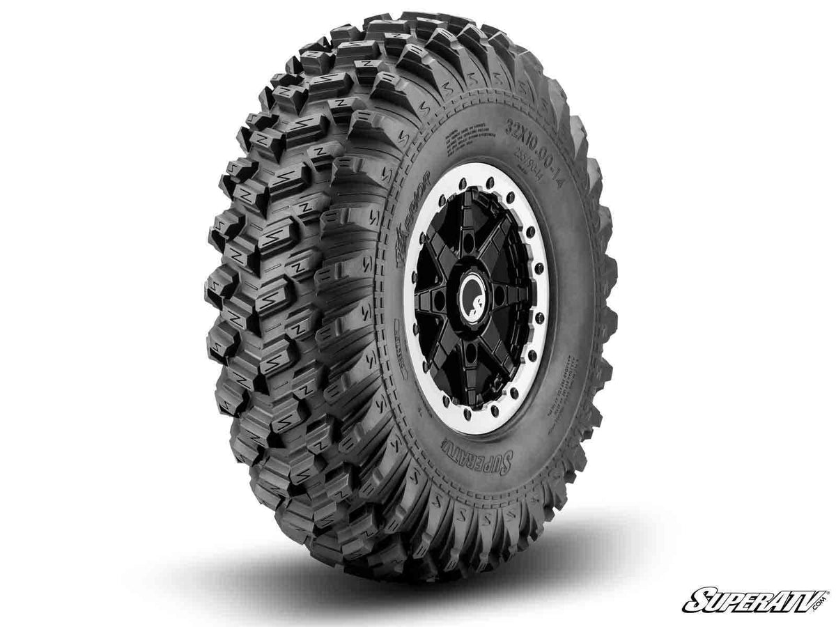 Standard XT Warrior Tires 32x10x14 on 14x7 Healy Lock Series Beadlock Wheels 4/156 Pattern for RZR Pro XP and RZR Pro XP 4 and RZR RS1 and RZR S 1000 and RZR S 800 and RZR S 900 and RZR S4 1000 and RZR Trail 900 and RZR Trail S 900 and RZR Trail S 1000 and RZR XP and RZR XP 4 and RZR XP 1000 and RZR XP 4 1000 and RZR XP 4 900 and RZR XP Turbo and RZR XP 4 Turbo and RZR XP Turbo S and RZR XP 4 Turbo S and RZR XP 900 and RZR 4 800 and RZR 4 900 and RZR 570 and RZR 800 and RZR 900