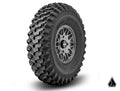 Standard XT Warrior Tires 32x10x15 on 15x7 Assault Industries Hellfire Matte Titanium Wheels 4/136 Pattern for Maverick X3 and Commander