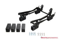 Weistec seat riser spacers and hardware shown with seat receiver assemblies for reference
