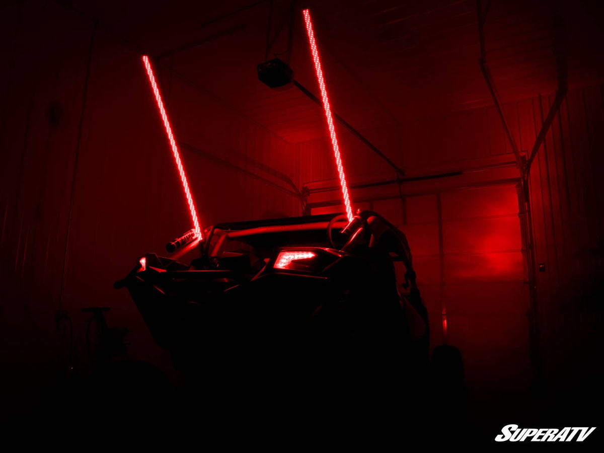 RGB LED Whip Lights for RZR Pro R and RZR Pro R 4 and RZR Pro S and RZR Pro S 4 and RZR Pro XP and RZR Pro XP 4 and RZR RS1 and RZR S 1000 and RZR S 800 and RZR S 900 and RZR S4 1000 and RZR Trail 900 and RZR Trail S 900 and RZR Trail S 1000 and RZR Turbo R and RZR Turbo R 4 and RZR XP and RZR XP 4 and RZR XP 1000 and RZR XP 4 1000 and RZR XP 4 900 and RZR XP Turbo and RZR XP 4 Turbo and RZR XP Turbo S and RZR XP 4 Turbo S and RZR XP S and RZR XP 900 and RZR 4 800 and RZR 4 900 and RZR 570 and RZR 800 and R
