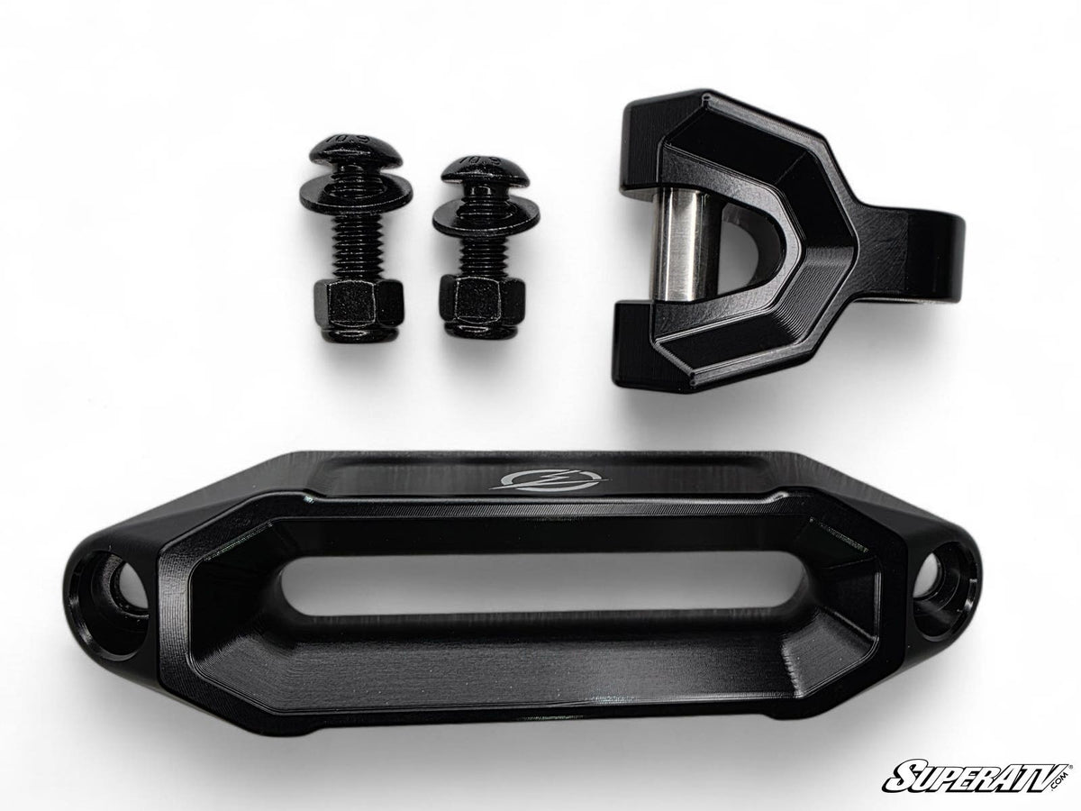 Elektric Offroad UTV Winch Fairlead and Hook Combo (Black) for RZR Pro R and RZR Pro R 4 and RZR Pro S and RZR Pro S 4 and RZR Pro XP and RZR Pro XP 4 and RZR RS1 and RZR S 1000 and RZR S 800 and RZR S 900 and RZR S4 1000 and RZR Trail 900 and RZR Trail S 900 and RZR Trail S 1000 and RZR Turbo R and RZR Turbo R 4 and RZR XP and RZR XP 4 and RZR XP 1000 and RZR XP 4 1000 and RZR XP 4 900 and RZR XP Turbo and RZR XP 4 Turbo and RZR XP Turbo S and RZR XP 4 Turbo S and RZR XP S and RZR XP 900 and RZR 4 800 and 