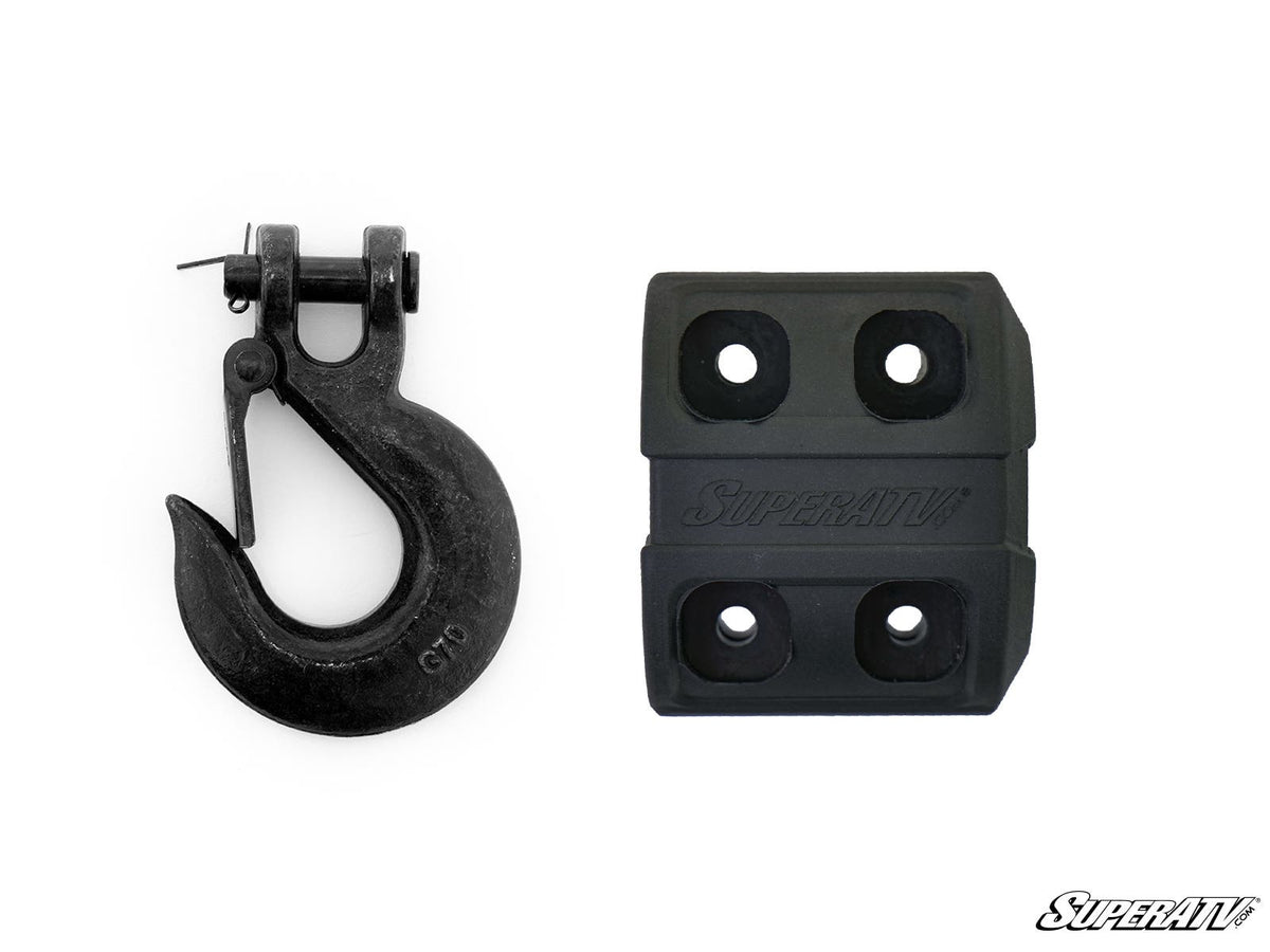 Winch Hook and Rubber Stopper for RZR Pro R and RZR Pro R 4 and RZR Pro S and RZR Pro S 4 and RZR Pro XP and RZR Pro XP 4 and RZR RS1 and RZR S 1000 and RZR S 800 and RZR S 900 and RZR S4 1000 and RZR Trail 900 and RZR Trail S 900 and RZR Trail S 1000 and RZR Turbo R and RZR Turbo R 4 and RZR XP and RZR XP 4 and RZR XP 1000 and RZR XP 4 1000 and RZR XP 4 900 and RZR XP Turbo and RZR XP 4 Turbo and RZR XP Turbo S and RZR XP 4 Turbo S and RZR XP 900 and RZR 4 800 and RZR 4 900 and RZR 570 and RZR 800 and RZR 