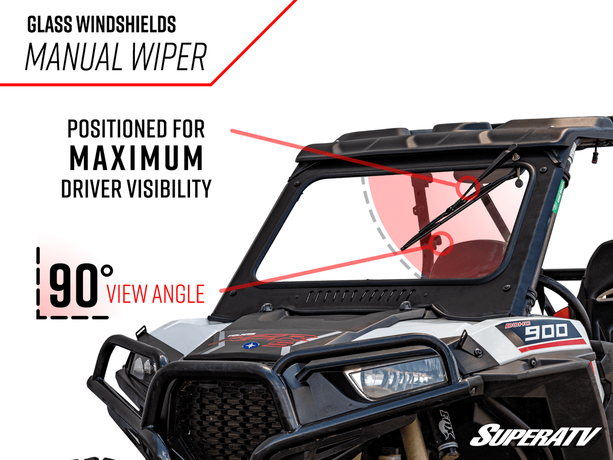 Polaris RZR 900 Glass Windshield for RZR S 900 and RZR 4 900 and RZR 900