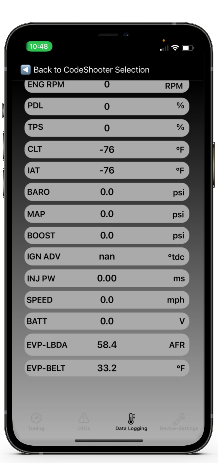 Polaris Belt Temperature & Air/Fuel Ratio Modules for CodeShooter