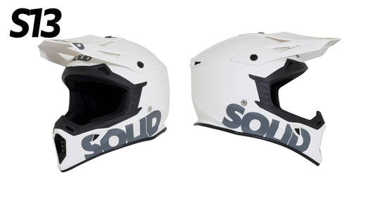 Moto Design - S13 Solid Helmet for UTV / SxS - Polycarbonate Shell