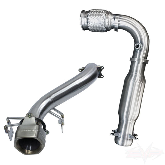 Can Am X3 900HO Exhaust Race Bypass Pipe and Integrated Muffler Upgrade Options
